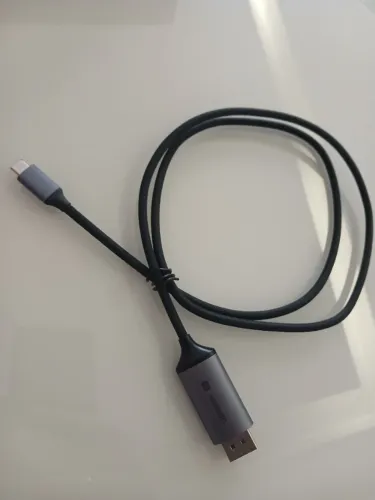 Cabo Usb C p/DisplayPort Ugreen 8K-60Hz Macho 1M Preto