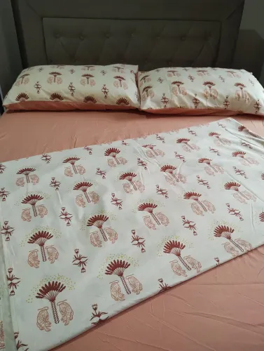 Jogo de lençol de cama casal 4 peças