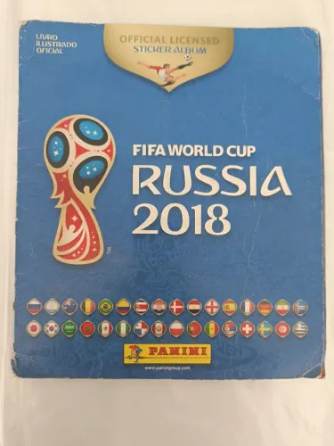 Álbum completo Copa do Mundo 2018 brochura