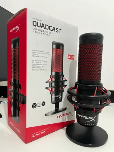 Microfone HyperX QuadCast hyperx USB Original + Caixa | Conservado
