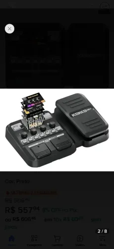 Pedaleira para guitarra nova