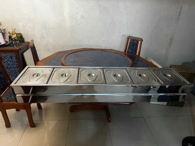 RECHAUD DE MESA 6 CUBAS FRIAS SALADA 1/2GN IBET