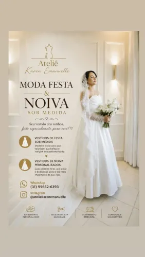 Vestidos sob medida, especialmente para você.