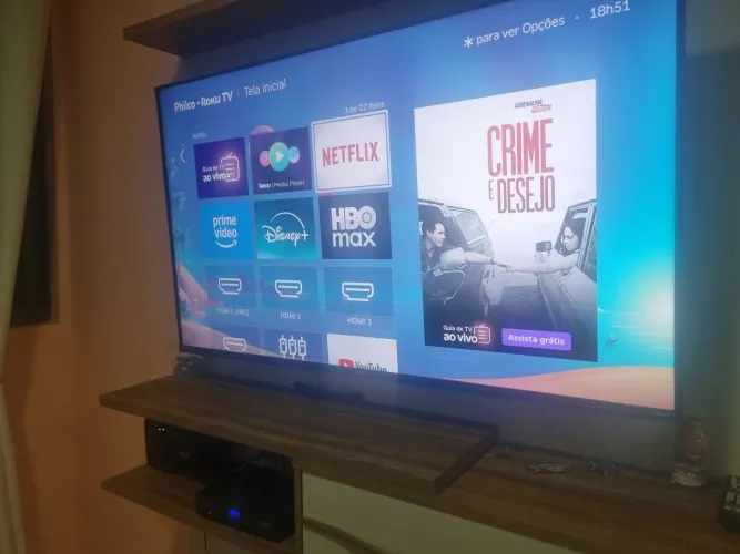 Smart TV 50 Polegadas 4K Philco com Roku TV - Semi-nova em Perfeito Estado