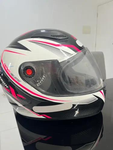MIX5 capacete moto rosa TAM 60 