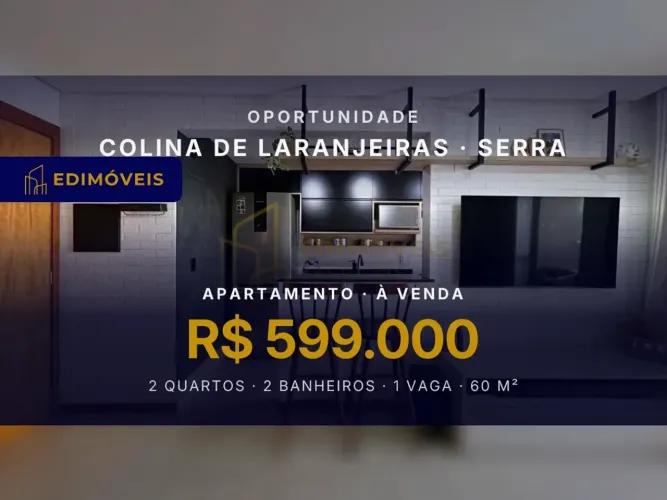 Colina de Laranjeiras: Apartamento 2 quartos com rebaixamento em gesso e iluminação