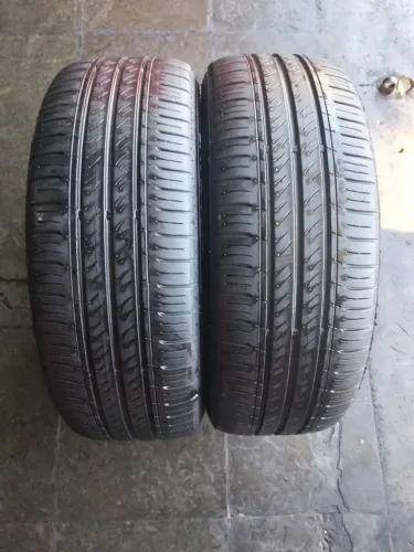 2 PNEUS 185/55/16 COM 90% DE BORRACHA DUNLOP