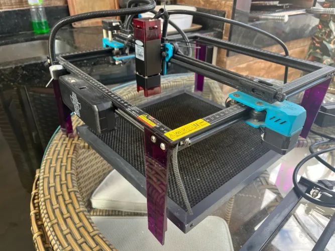 Máquina de gravação e corte a laser TTS 10 de 80w Completa