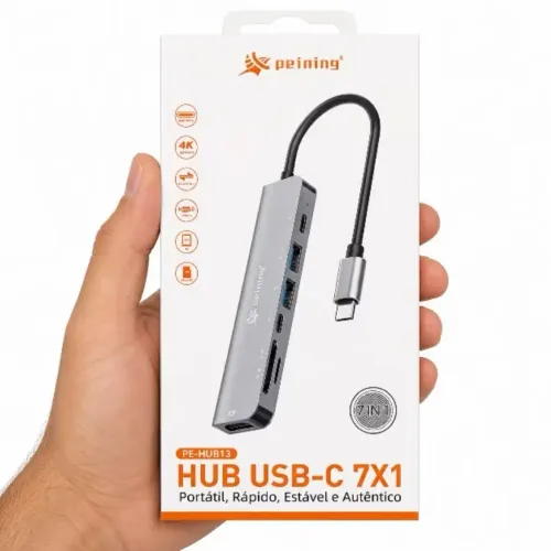 Hub Adaptador Tipo C 7 Em 1 Peining