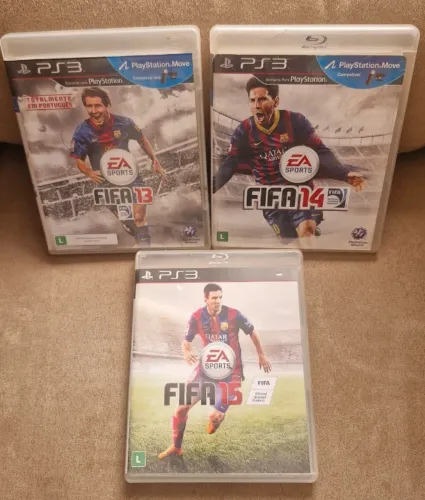 Coleção Jogos Originais FIFA (13,14 e 15) Playstation 3 PS3 (faço olx pay)