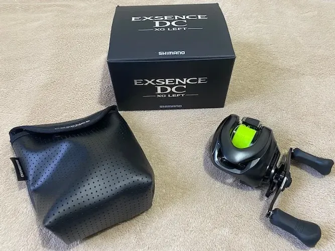 carretilha shimano exsence dc - xg left