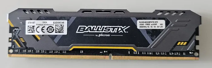 Memória RAM Crucial Ballistix Sport 8GB DDR4 2666MHz
