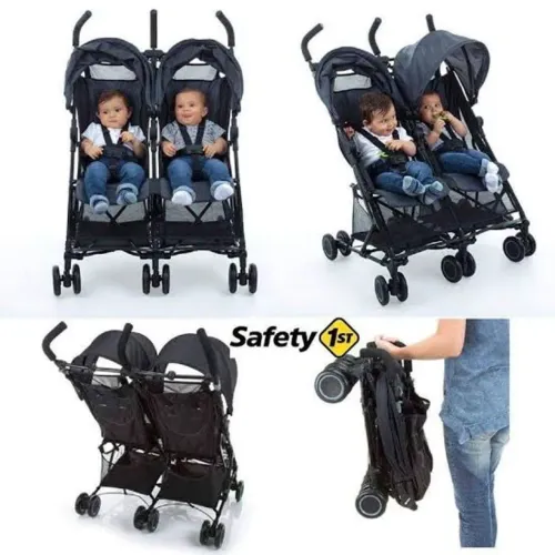 Carrinho de bebê gêmeos SAFETY
