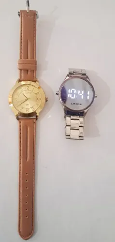 Dois relógios lince feminino.