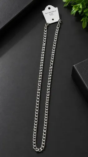 CORRENTE MASCULINA EM AÇO INOXIDÁVEL 316