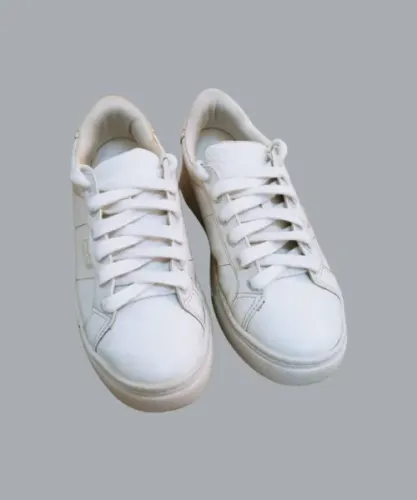 Tenis casual feminino branco confortável anacapri calça33