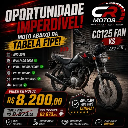 125 abaixo da tabela Fipe