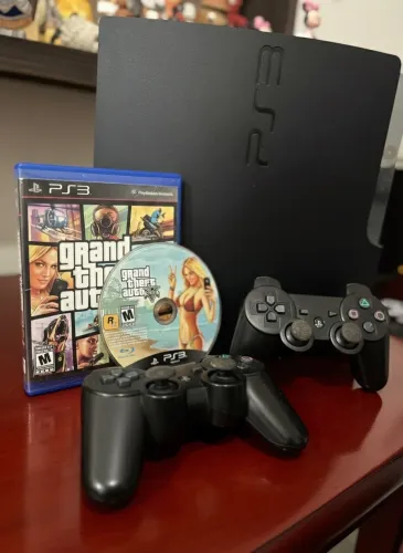 PS3 Slim Impecável + 2 Controles Originais | Muito Conservado | Oportunidade