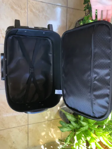 Mala de Viagem Pequena 10kg FL BAGS Preta - Nova