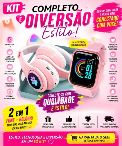 Fone gatinho