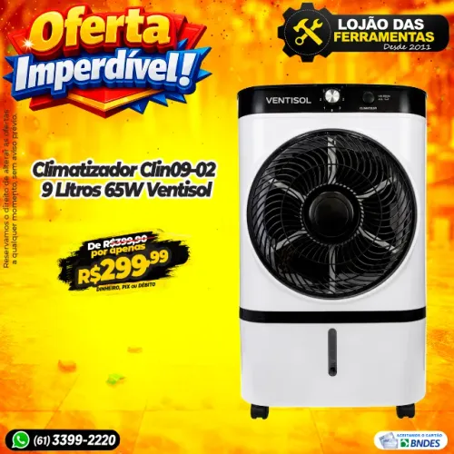 Climatizador Clin09-02 9 LItros 65W Ventisol