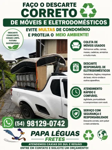 Descartes de móveis e eletrodomésticos