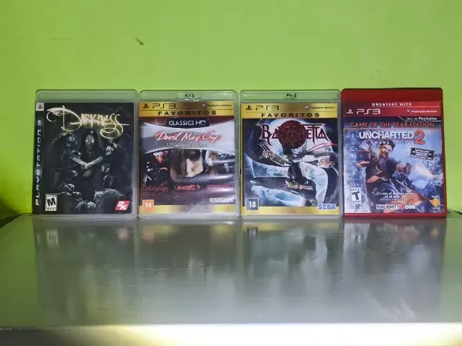 ? LOTE PS3 - The Darkness + Bayonetta + Devil May Cry HD Collection + Uncharted 2