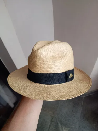 Chapéu Panamá Semi-fino Clássico tabaco Original Importado