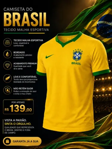 Camisetas polo da seleção