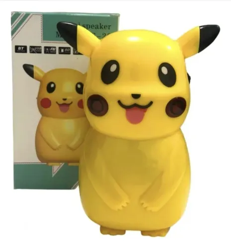 Caixa de Som Pikachu Amarelo