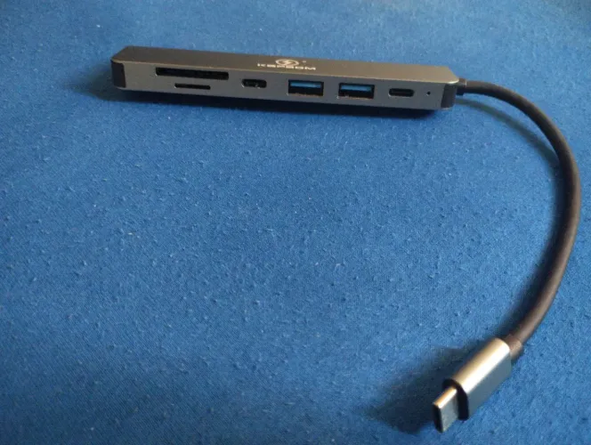 Hub  USB-C 7 em 1 Kapbom KA-1538 novo HDMI 4K