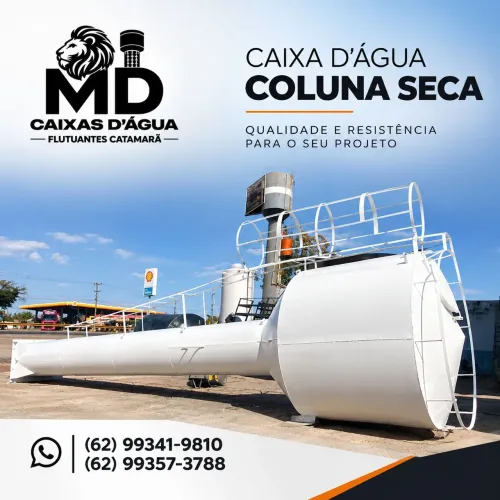 Caixa D'água tipo taça coluna seca 3.000mil litros 