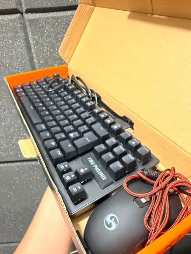 Kit Teclado e Mouse Gamer Fire Phoenix
