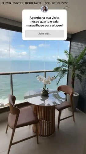 APARTAMENTO PARA ALUGAR NO BEACH CLASS SALVADOR BAIRRO: ONDINA VISTA MAR MOBILIADO