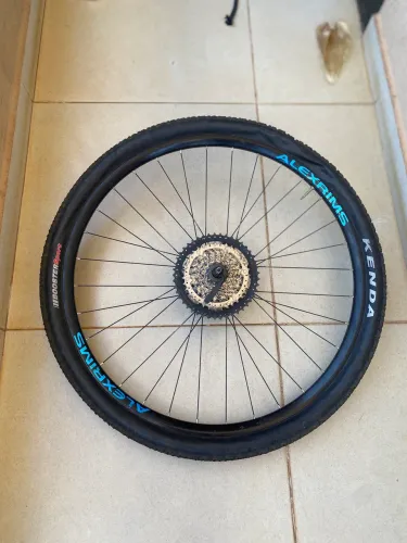 Roda Aro 29 Alexrims + Cubo Shimano + Cassete 10v + Disco Shimano