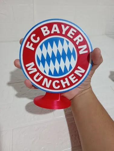 Placa 3d do FC BAYERN DE MUNCHEN