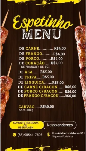 Churrasco só no ponto de assar !