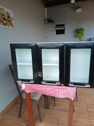 Armário aéreo 3 portas em aço Itatiaia