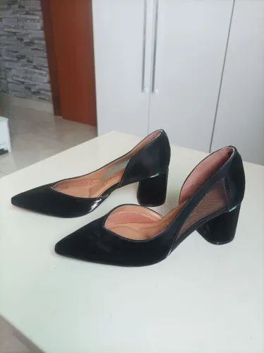 Sapato scarpin Vizzano preto. Tamanho:34.