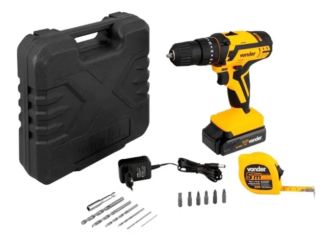 Kit Parafusadeira/Furadeira Vonder Pfv120i De Impacto, Lacrado, NF, Garantia