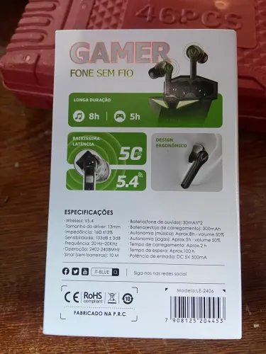 FONE DE OUVIDO BLUETOOTH