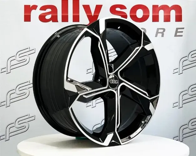Roda Audi SQ8  Aro: 19  Tala: 8,5  Furação: 5x112  Offset: 35  Cor/Acabamento: Preto Brilh