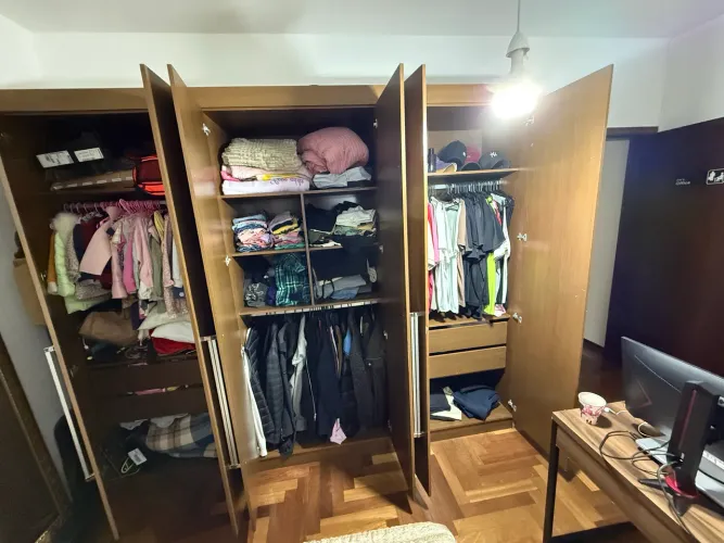 Guarda-Roupa Casal Grande 6 Portas - Tom Amadeirado / Mel