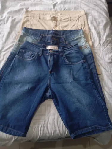 Bermudas masculinas Brooksfield, Tommy Hilfiger e Polo Wear número 42