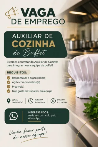 Auxiliar de cozinha