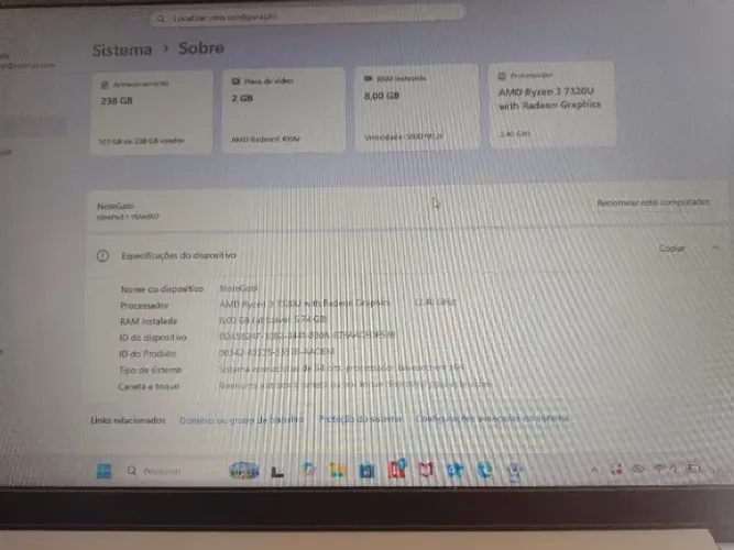 Notebook lenovo