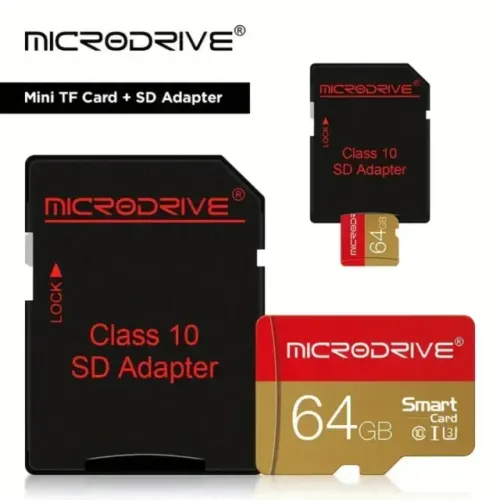 Cartão MicroSD 64GB Microdrive Card with Adapter - 64 GB