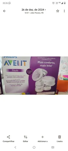 Extrator de leite elétrico Avent