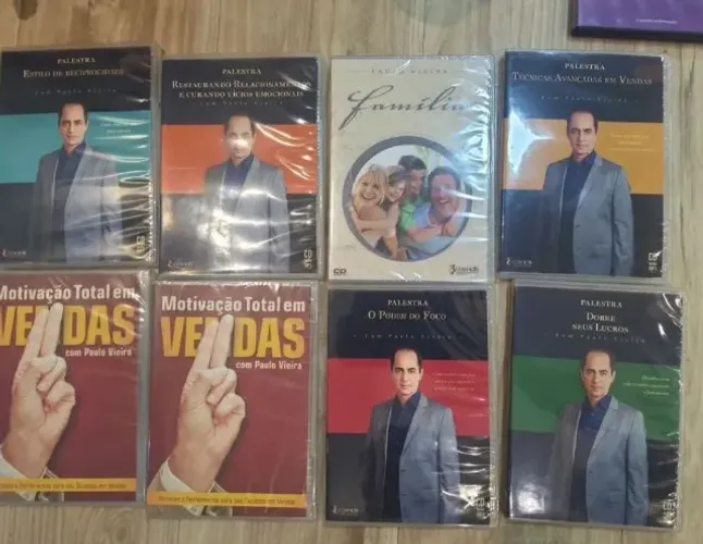  32 CDs e DVDs de desenvolvimento humano do Paulo Vieira