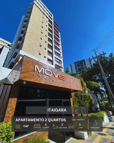 APARTAMENTO NORTE/SUL VISTA LIVRE 71m² 2 QUARTOS 1 SUÍTE VARANDA GARAGEM INFRA VENDE ITAI